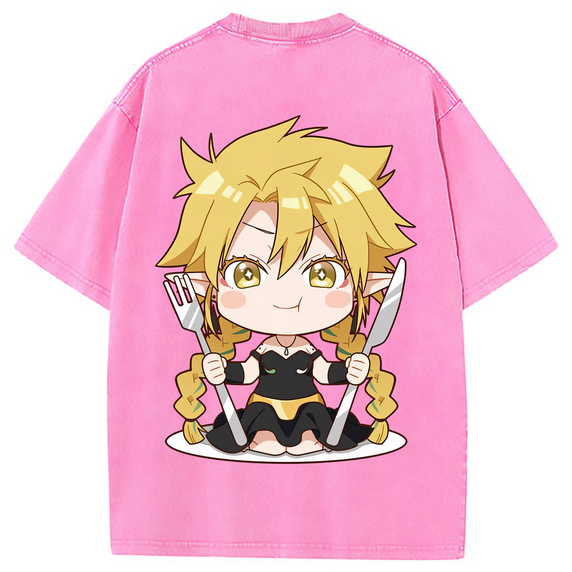 （画像用） 転スラ Regarding Reincarnated to Slime 綿100% ヴィンテージ風 半袖Tシャツ（背面プリント）
